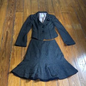 Nanette Lepore Dress Suit Brown & Black
